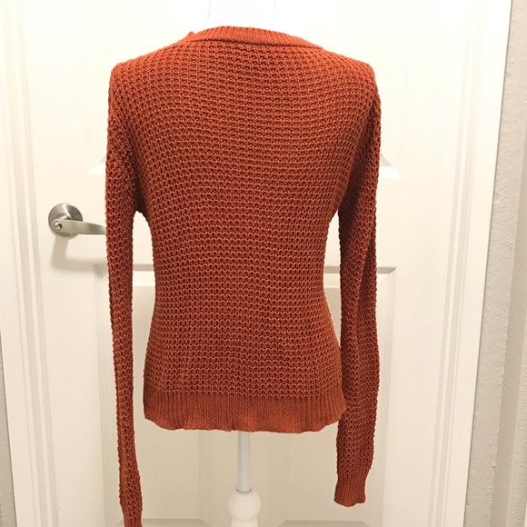 Beautiful Rust Color Knit Sweater - Picture 7 of 8